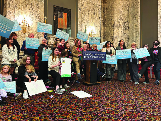 Sen. Patty Murray, D-Washington, joined with supporters in Olympia to celebrate passage of a $1.85 billion increase in federal funding for the Child Care and Development Block Grant. The increase was part of a large appropriations bill adopted in December.